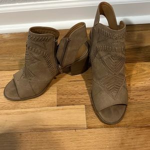 Tan ankle booties